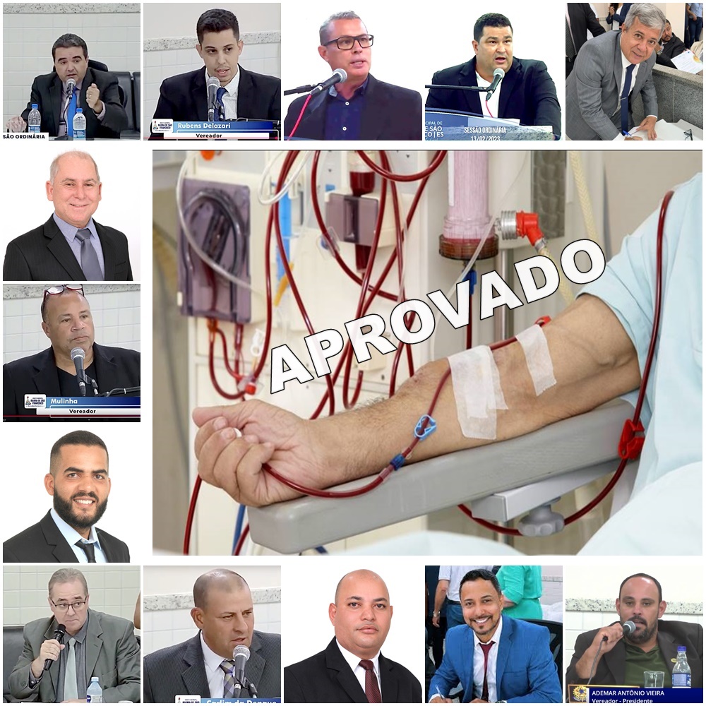 Vereadores aprovam complementação de sessões de hemodiálise